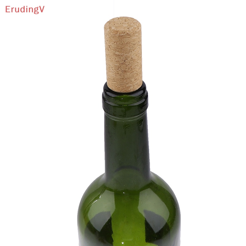 Set 10 Nút Bần Thẳng Bằng Gỗ Cắm Chai Rượu Tiện Dụng Cho Nhà Bếp / Quán Bar