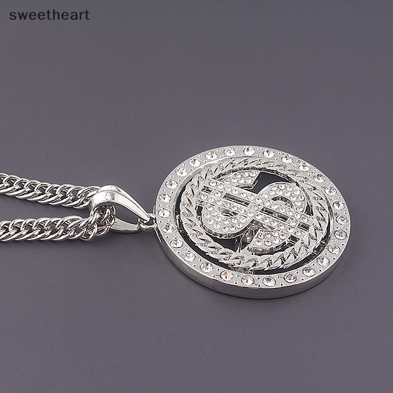 Lớn xoay chúng tôi đô la tiền ký Mặt Dây Chuyền Vòng cổ nam rapper hip hop mới