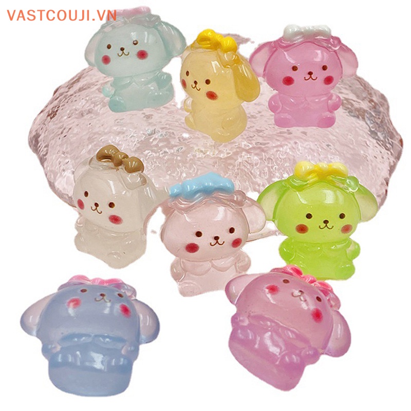 Bộ 2 Đồ trang trí Chú Chó Cinnamon Phát Sáng Dùng Trang Trí Tiểu Cảnh