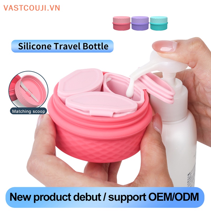 Hộp Đựng Thuốc 3 Trong 1 Bằng Silicon Tiện Dụng Mang Theo Du Lịch