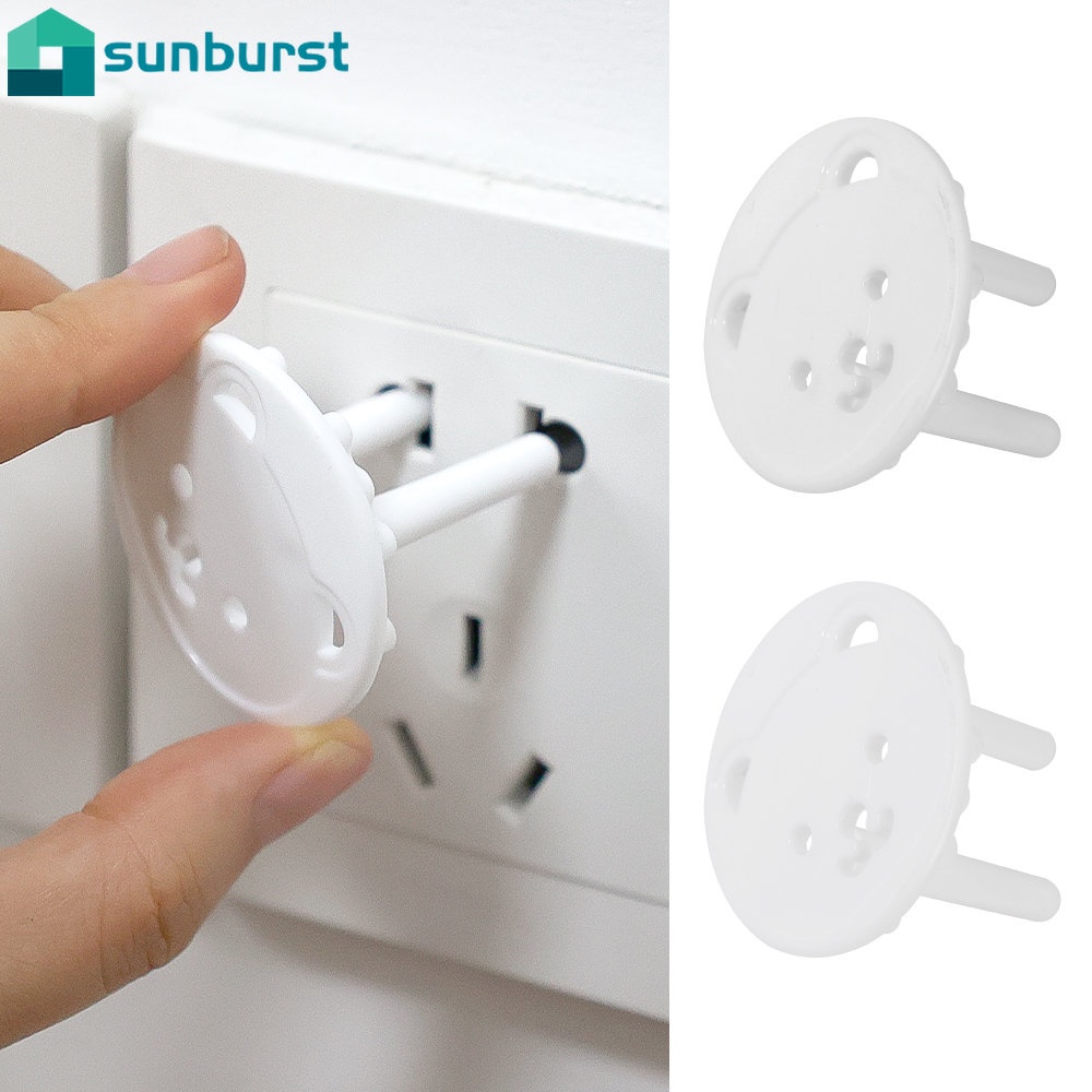 Set 1 / 4 Nắp Đậy Ổ Cắm Điện Chống Sốc Hình Gấu Dễ Thương Bảo Vệ An Toàn Cho Bé