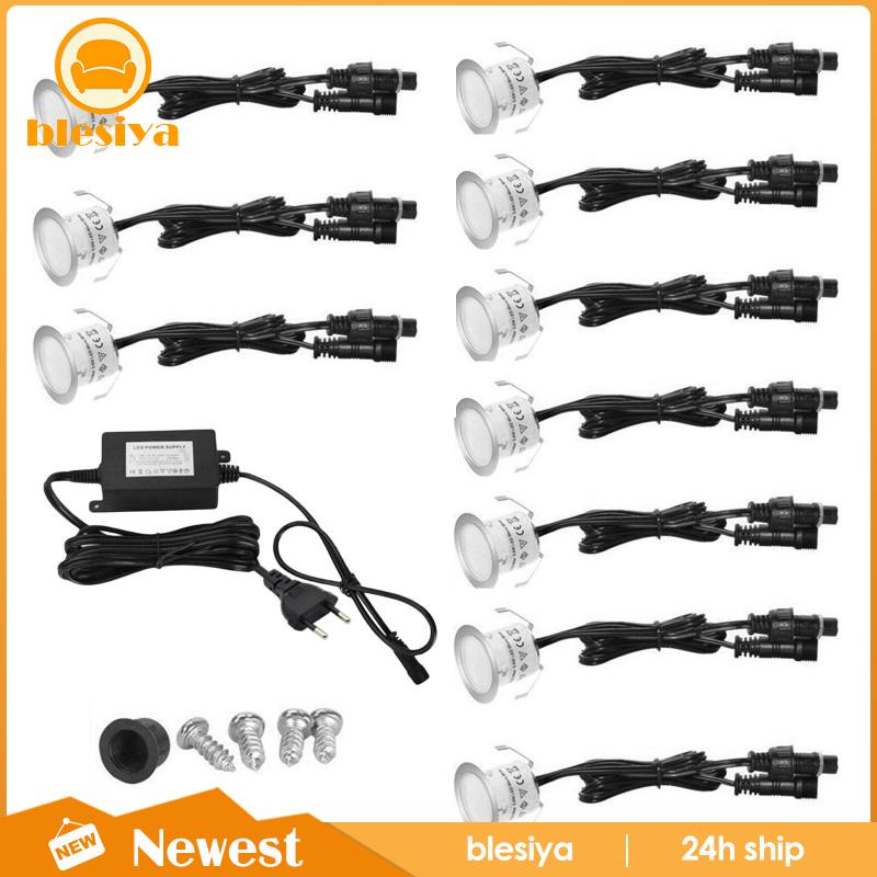 Bộ 10 Đèn LED IP67 Chống Thấm Nước Dùng Trang Trí Sân Vườn