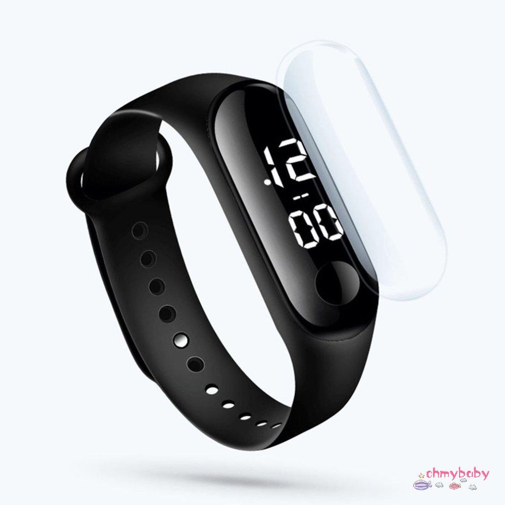 [Trong kho] Đồng Hồ Kỹ Thuật Số Đèn LED Ánh Sáng Trắng Màn Hình Cảm Ứng Chống Nước Nam Nữ Thể Thao Mặt Cao Cấp [P/1]