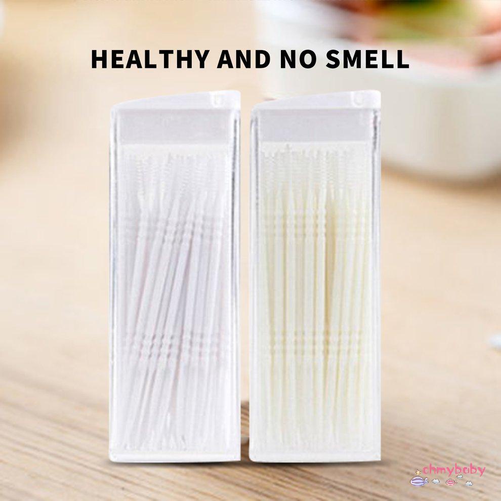 [OMY] Bàn chải hai đầu cầm tay đánh răng tăm kẽ bằng nhựa 50 chiếc Chăm sóc khách sạn [P/3]