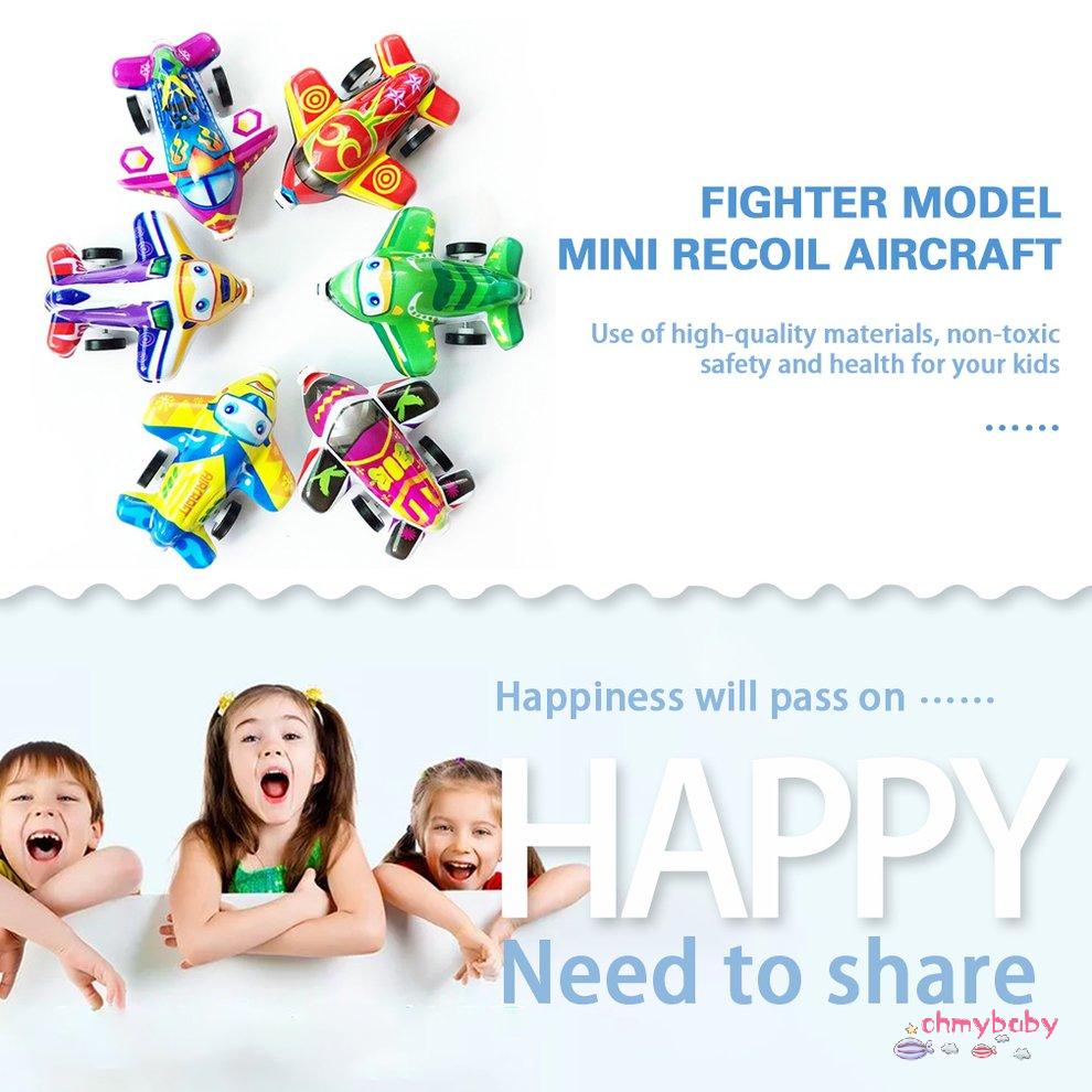 [Sẵn sàng] Hoạt Hình Dễ Thương Động Vật Mô Máy Bay Mini Đồ Chơi Kéo Lưng Phong Cách Giáo Dục Cho Trẻ Em Màu Sắc Ngẫu Nhiên [P/6]