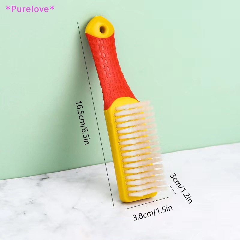 Bàn Chải Chà Giày Tay Cầm Dài Có Móc Treo Tiện Dụng Mới