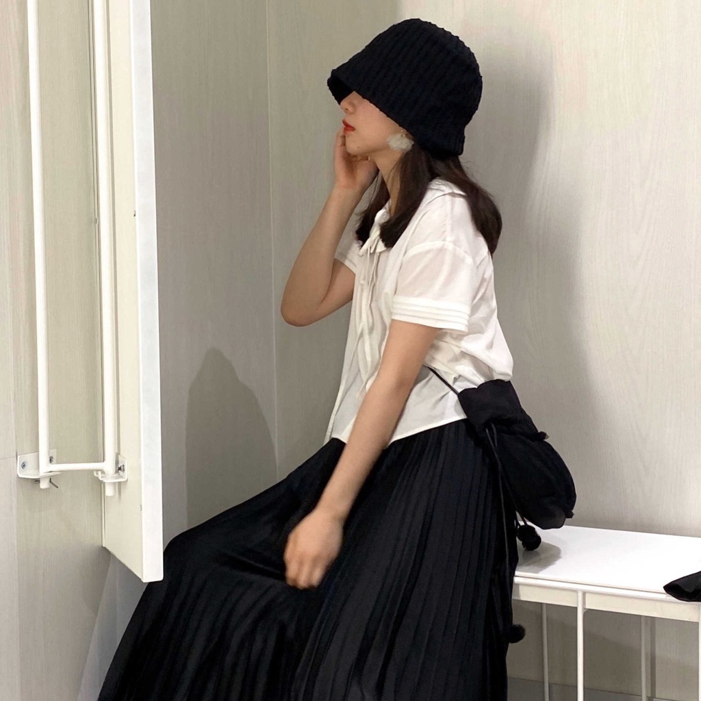 Áo Sơ Mi Tay Ngắn Cổ Búp Bê Phong Cách Hàn Quốc Mới Cho Nữ