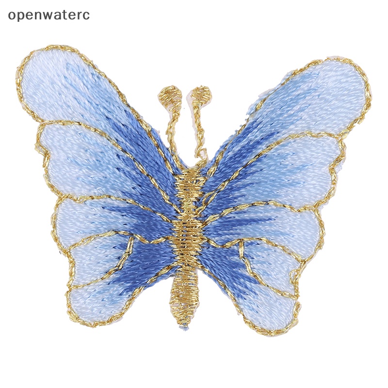 Bộ 5 Miếng Vá Quần Áo Hình Bướm Thêu Nổi DIY