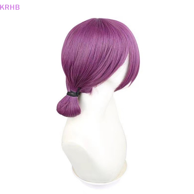 Tóc Giả Dạng Chuỗi Hạt Màu Nâu / Tím Hóa Trang Nhân Vật KRHB Reze Mới