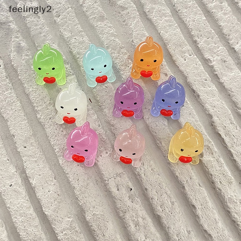 [Hàng Có Sẵn] Set 10 Đồ trang trí Động Vật Hoạt Hình Phát Sáng Trong Bóng Tối Trang Trí