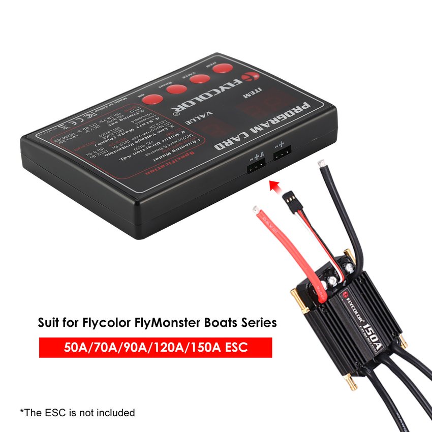 FLYCOLOR FlyMonster Programing Program Card for RC Boats ESC Speed Controller