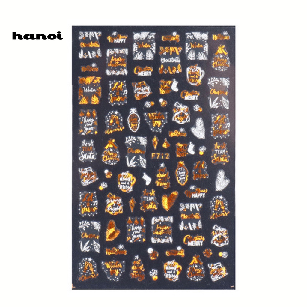 Han_nhẫn Lá Nhôm Hai Họa Tiết Bông Tuyết Nhiều Màu Sắc Đẹp Mắt Trang Trí Móng Tay Mùa Đông Cho Nữ