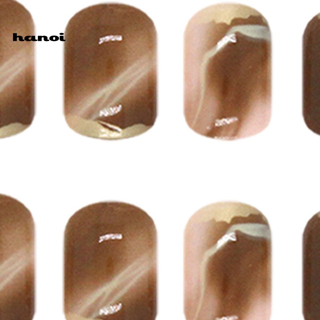 Miếng Dán Trang Trí Móng Tay Bằng ABS Màu Nâu Ấm Chống Mài Mòn Dễ Sử Dụng Dành Cho Bạn Nữ