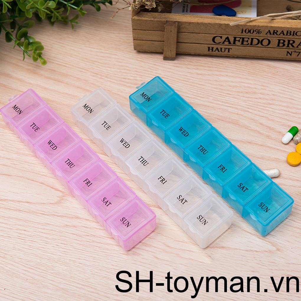 Hộp Đựng Thuốc 2 / 7 Ngày Chống Bụi Tiện Dụng Khi Đi Leo Núi