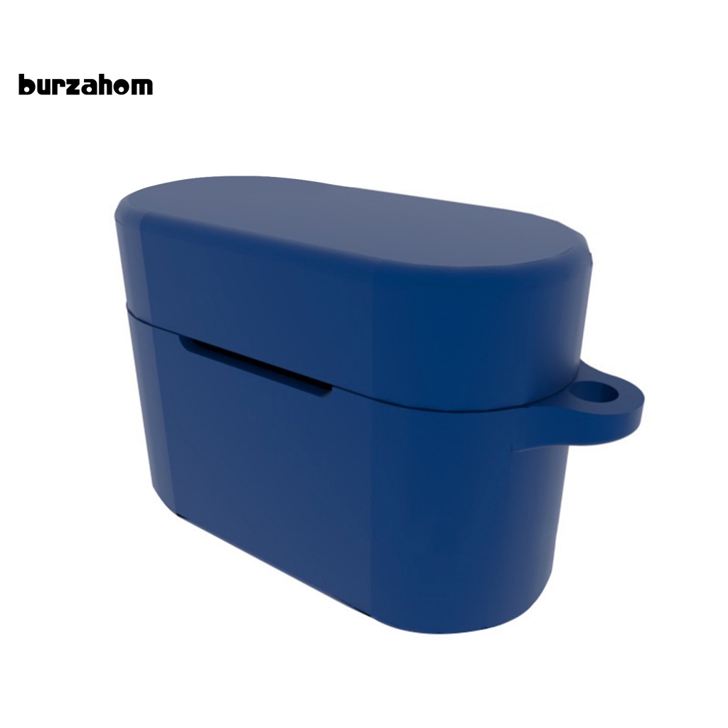 Vỏ Bảo Vệ Hộp Sạc Tai Nghe QCY HT01 Bằng Silicon Màu Trơn Chống Sốc