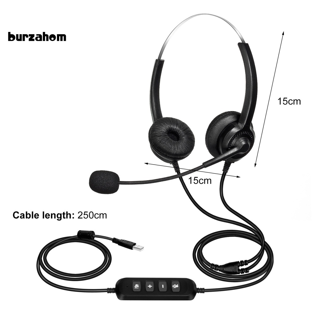 Tai Nghe Điện Thoại Di Động USB Giảm Tiếng Ồn Thoáng Khí 300D Cho Xe Tải / Văn Phòng