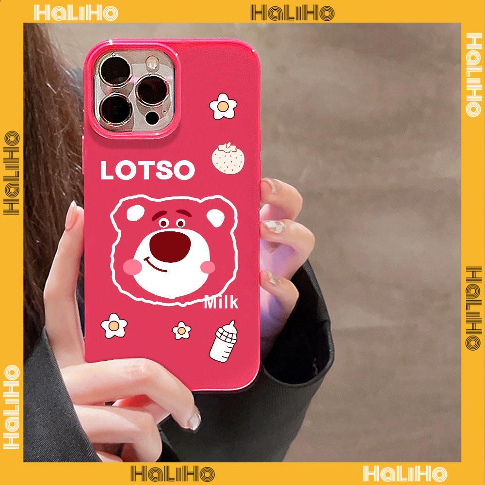 For iPhone 11 iPhone Case Red Glossy TPU Soft Case Shockproof Protection Camera Cute Raspberry Bear Head Compatible with iPhone 14 13 Pro max 12 Pro Max 11 xr xs max 7 8Plus