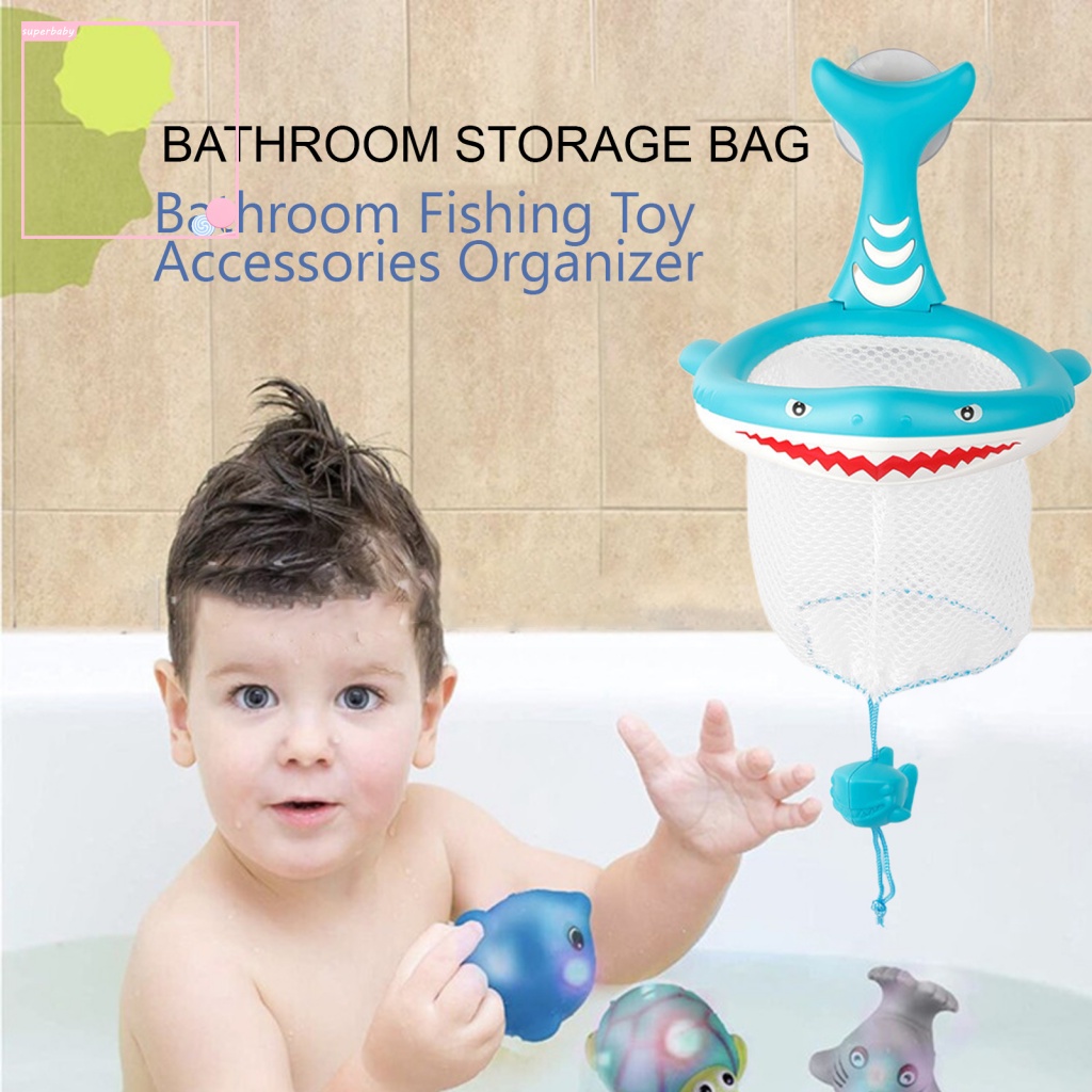 Túi Lưới Đựng Đồ Chơi Cá Mập / Khủng Long Hoạt Hình Cho Bé Khi Tắm