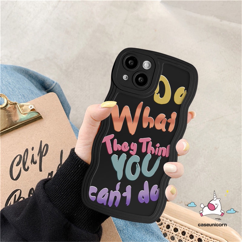 Ốp Điện Thoại Mềm Họa Tiết Chữ Vui Nhộn Cho iPhone 8 6 14 6s 7 Plus 11 14 12 13 Pro Max XR X XS Max SE 2020