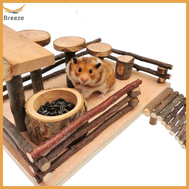 Tô Đựng Thức Ăn Bằng Gỗ Chống Cắn Cho Chuột Hamster