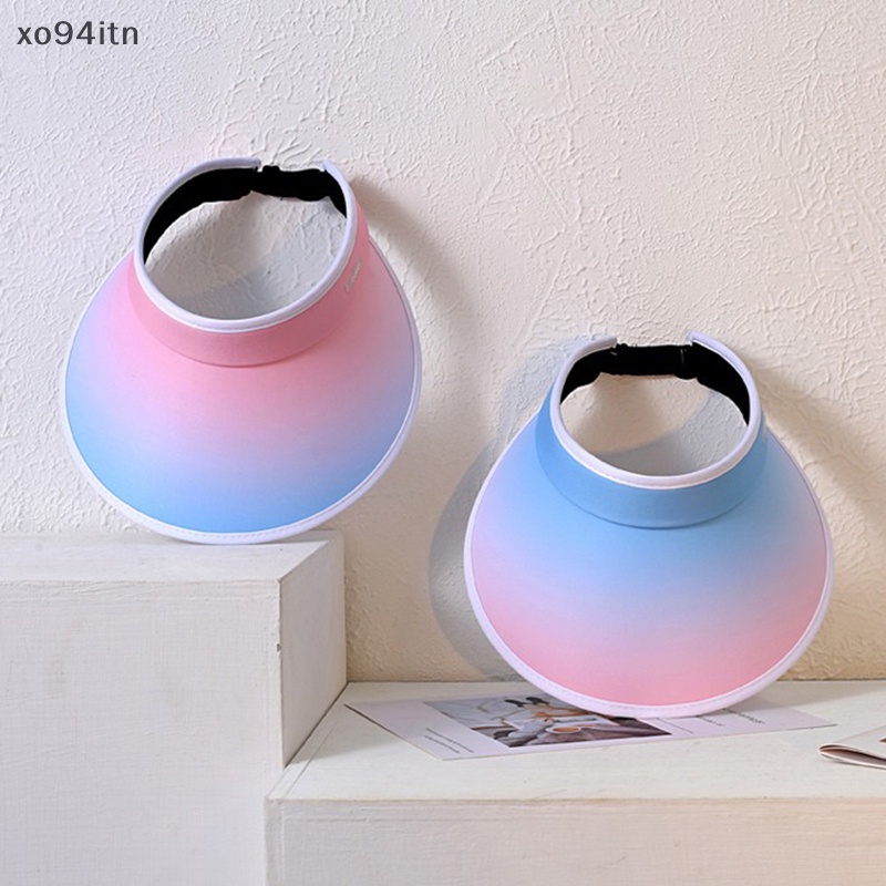 Nón Rộng Vành Che Phủ Mặt Chống Tia UV Màu Sắc Gradient Dành Cho Nữ