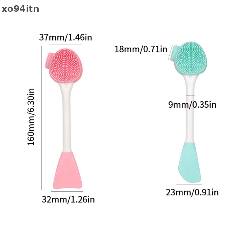 Cọ Silicone Hai Đầu Tẩy Tế Bào Chết Chăm Sóc Da