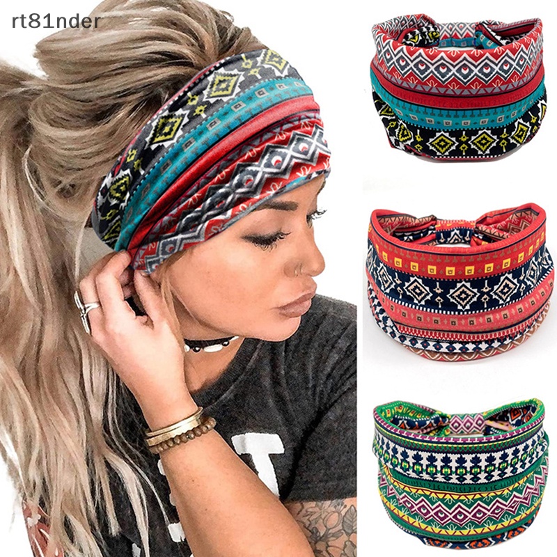 Băng Đô Cài Tóc Dạng Xoắn In Họa Tiết Châu Phi Cho Nữ