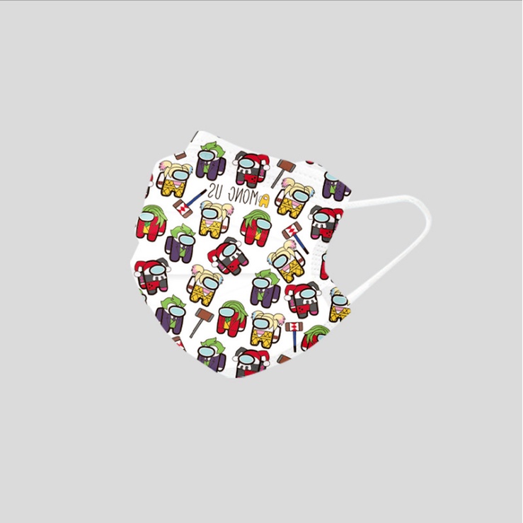 Khẩu Trang Mỏng Thoáng Khí Chống Khói In Hoạt Hình Dùng Một Lần Dành Cho Trẻ Em Và Người Lớn