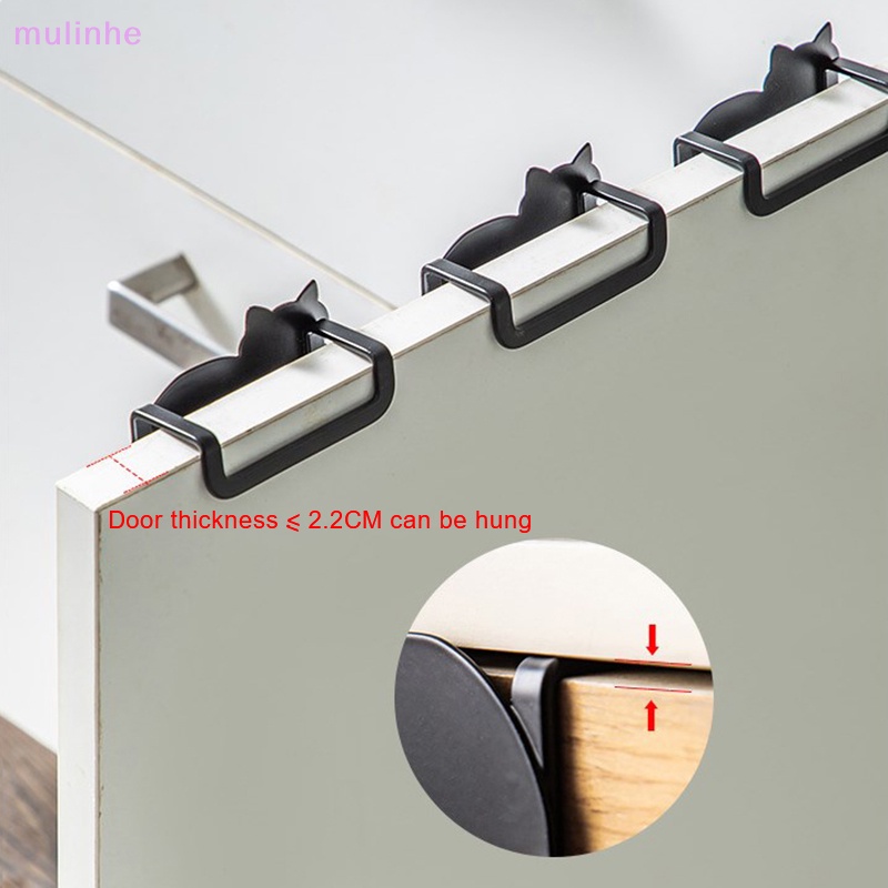 Móc Treo Đồ Bằng Sắt Hình Mèo Dễ Thương Không Cần Khoan