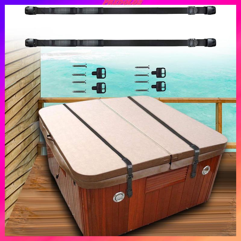 [Predolo2] Set 2 Dây Đai Cố Định Ống Nước Nóng Màu Đen Chịu Được Sức Nặng