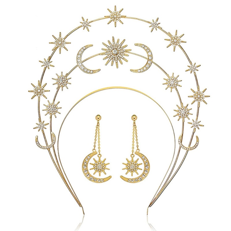 Băng Đô Cài Tóc Cô Dâu Đính Đá Sang Trọng