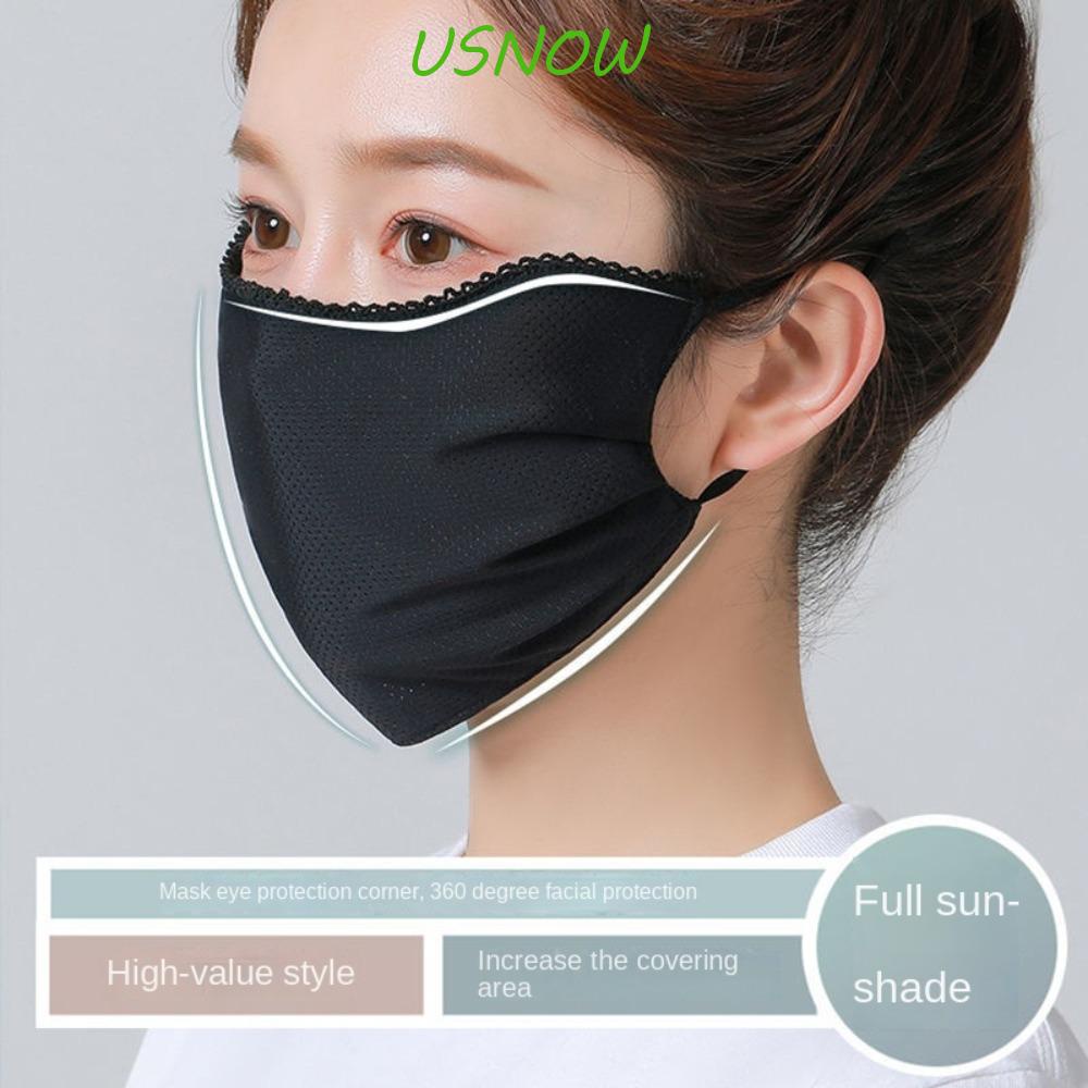 Khẩu Trang Ren Chống Nắng Thoáng Khí Bảo Vệ Mắt Dùng Khi Đi Xe Đạp Ngoài Trời Cho Nữ