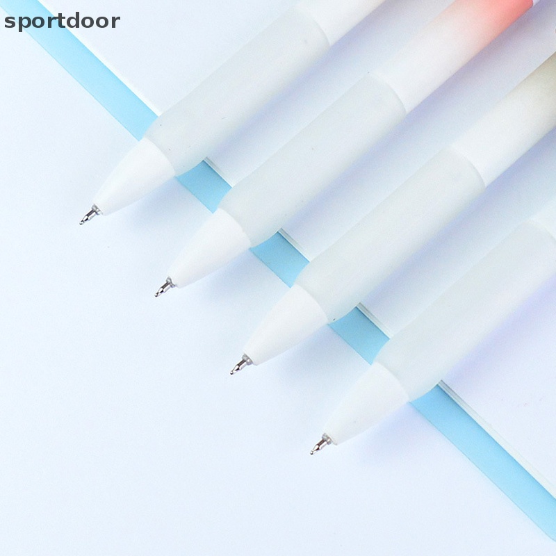 Set 4 Bút Mực Gel Ngòi 0.5mm Màu Đen Có Thể Thu Gọn Cho Học Sinh / Văn Phòng