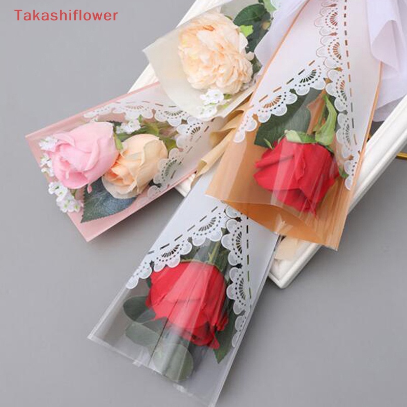 Set 20 Túi Nhựa Mini Phối Ren Dùng Gói Quà / Làm Thủ Công