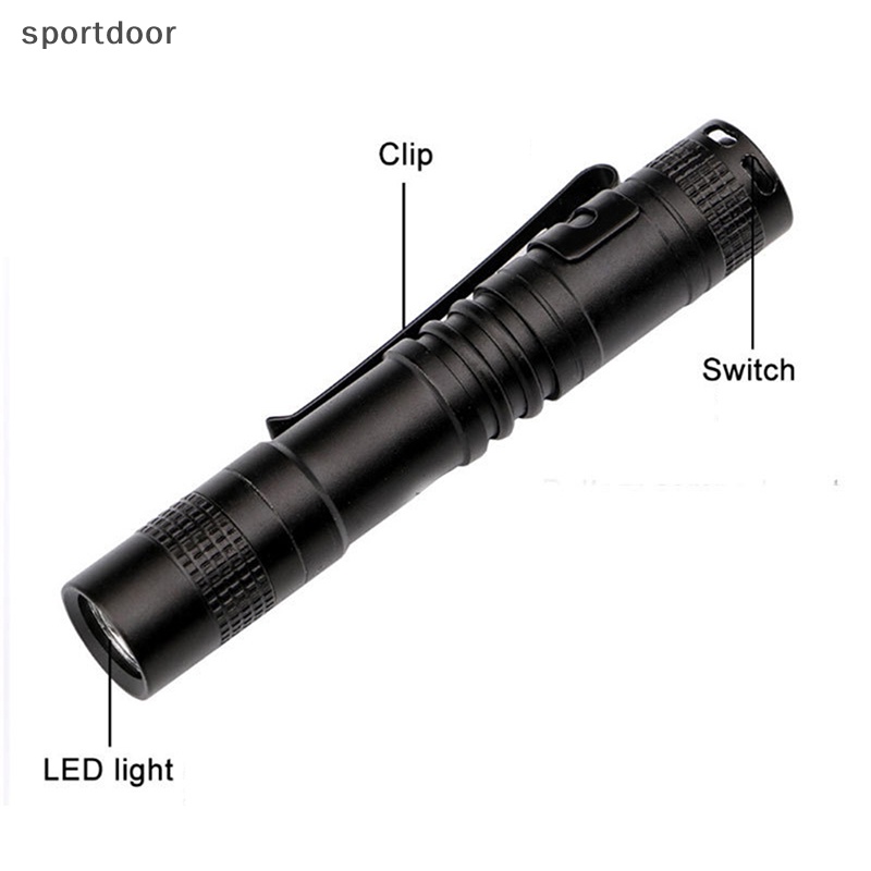Đèn Pin LED Mini Bỏ Túi Mạnh Mẽ AAA Cho Cắm Trại