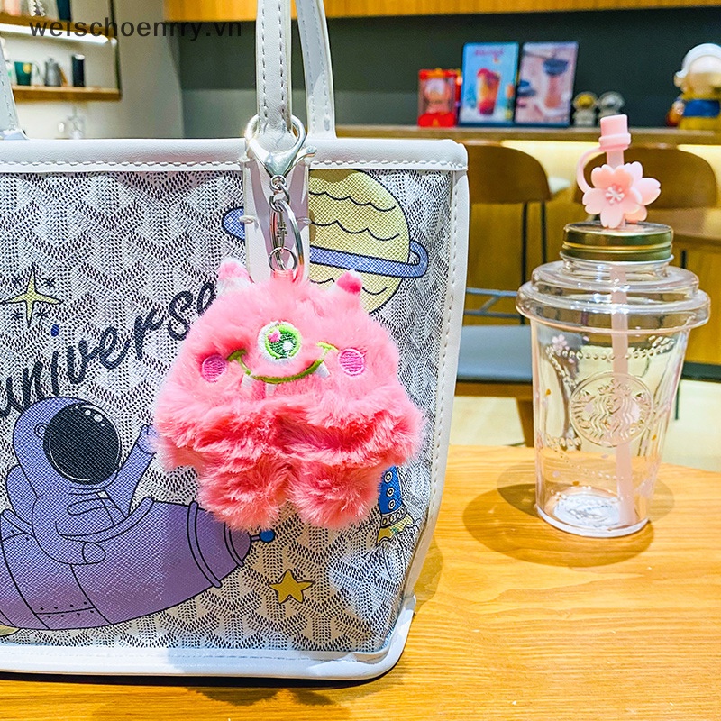 Móc Khóa Hình Quái Vật Mắt To Nhồi Bông Dễ Thương Sáng Tạo