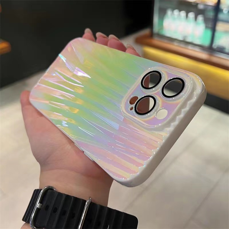 Sang Trọng Ốp Điện Thoại Mềm Chống Sốc Màu gradient Cho iPhone 14 13 12 Pro max plus 11