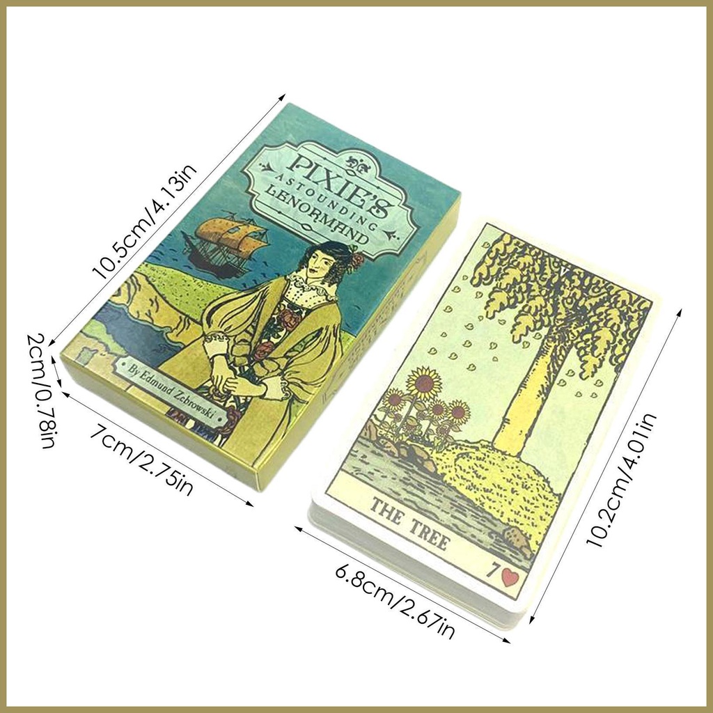 Bộ Thẻ Bài Lenormand Oracle Tarot Tiếng Anh Vui Nhộn