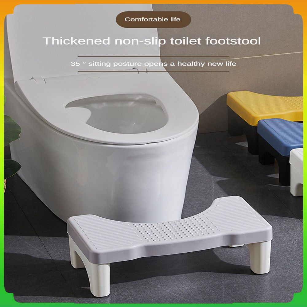 Ghế Kê Chân Ngồi Toilet Dành Cho Người Lớn Tuổi / Trẻ Em / Mẹ Bầu Đi Vệ Sinh Mới