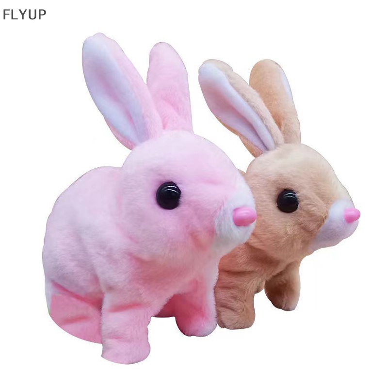 Đồ Chơi Chú Thỏ Bông Biết Nhảy Chạy Bằng Điện Dễ Thương Dùng Làm Quà Tặng Sinh Nhật Cho Bé