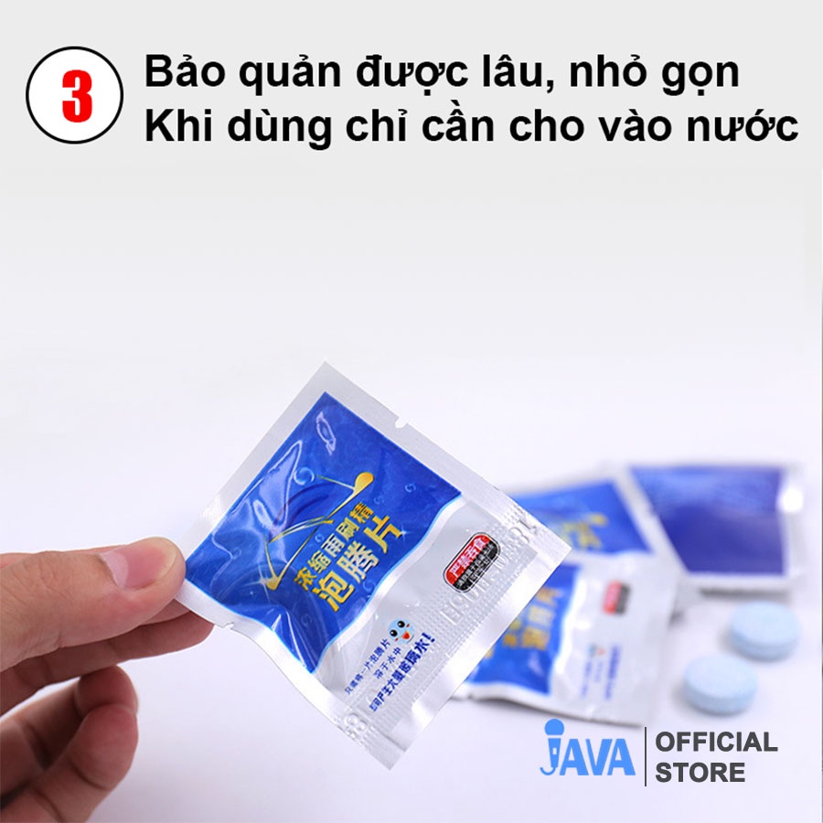 Viên Sủi Rửa Kính Xe Ô tô - Viên Pha Nước Rửa Kính Xe - Làm Sạch Vết Bẩn Trên Kính -1Viên = 4 Lít