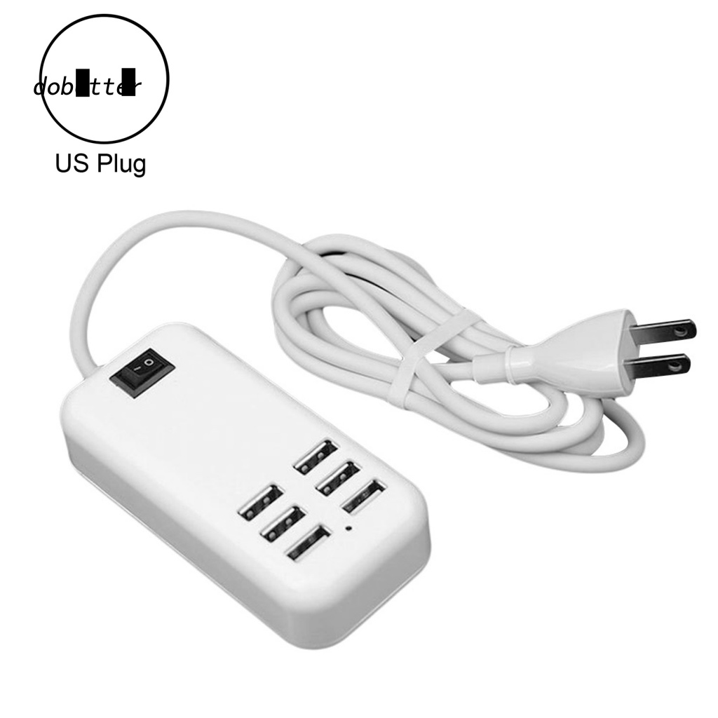 Bộ SạC 6 CổNg USB Hub Có Công TắC On / Off Chuyên DụNg