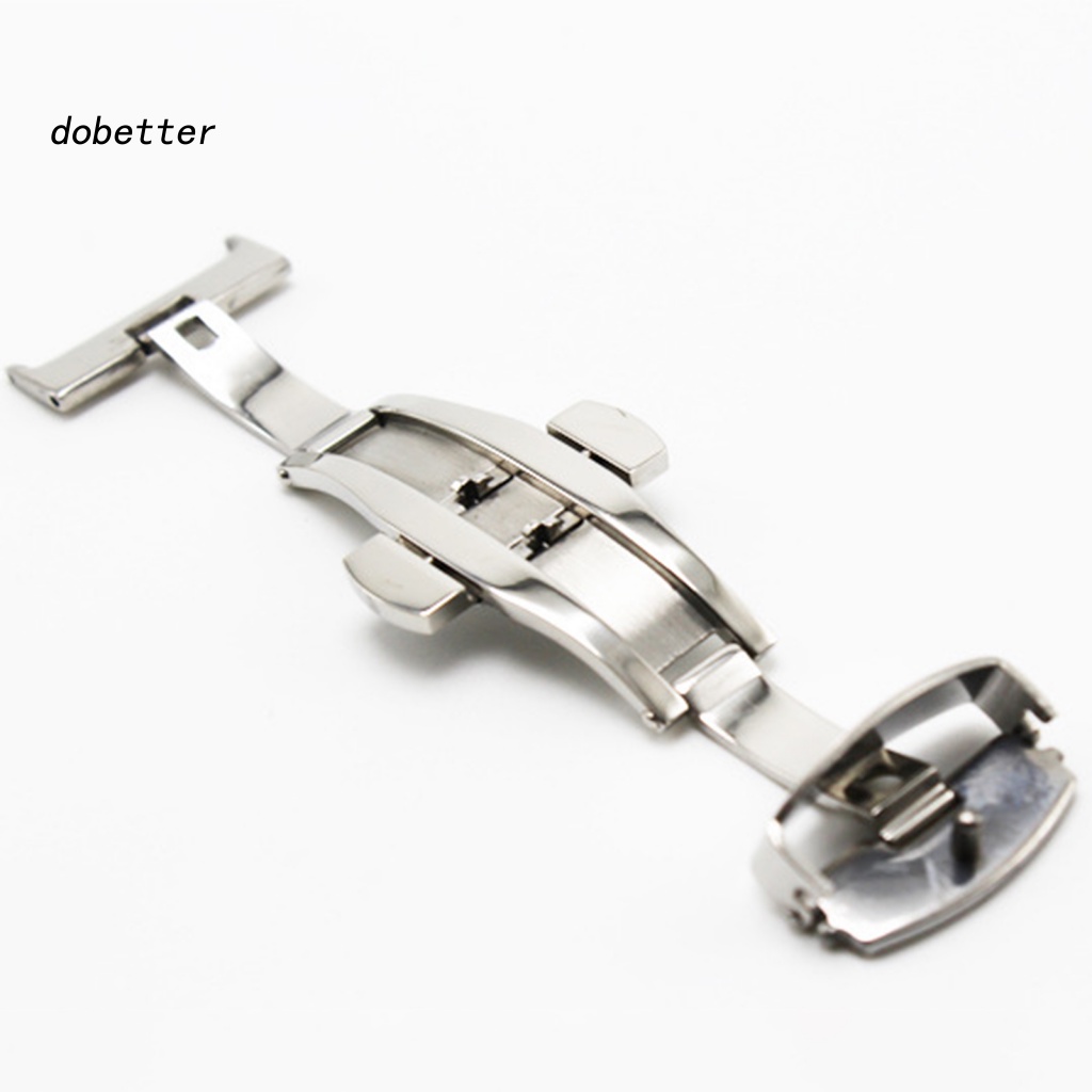 &lt; Dobetter &gt; Dây Đồng Hồ Bằng Thép Không Gỉ Cứng Chắc Chắn Có Khóa Cài Thông Dụng Mặc Hàng Ngày