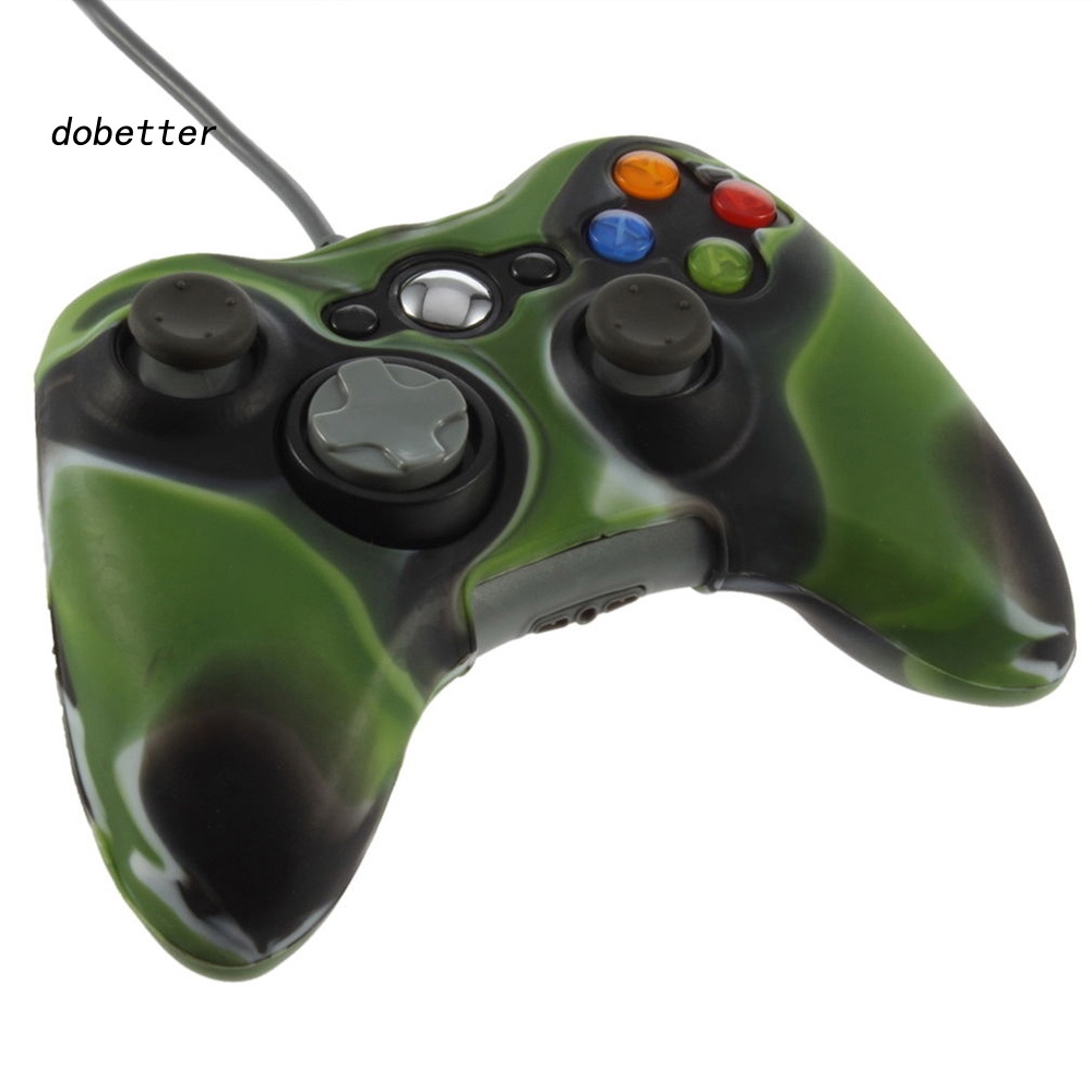 Vỏ Silicon Họa Tiết Rằn Ri Bảo Vệ Tay Cầm Điều Khiển Máy Chơi Game Xbox 360 Không Dây &lt; Dobetter &gt;