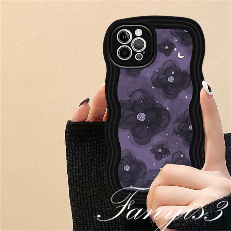 Ốp Điện Thoại TPU Mềm Họa Tiết Hoa Cho iPhone 14 13 12 11 Pro Max X XR Xs Max 8 7 6 6s Plus SE 2020