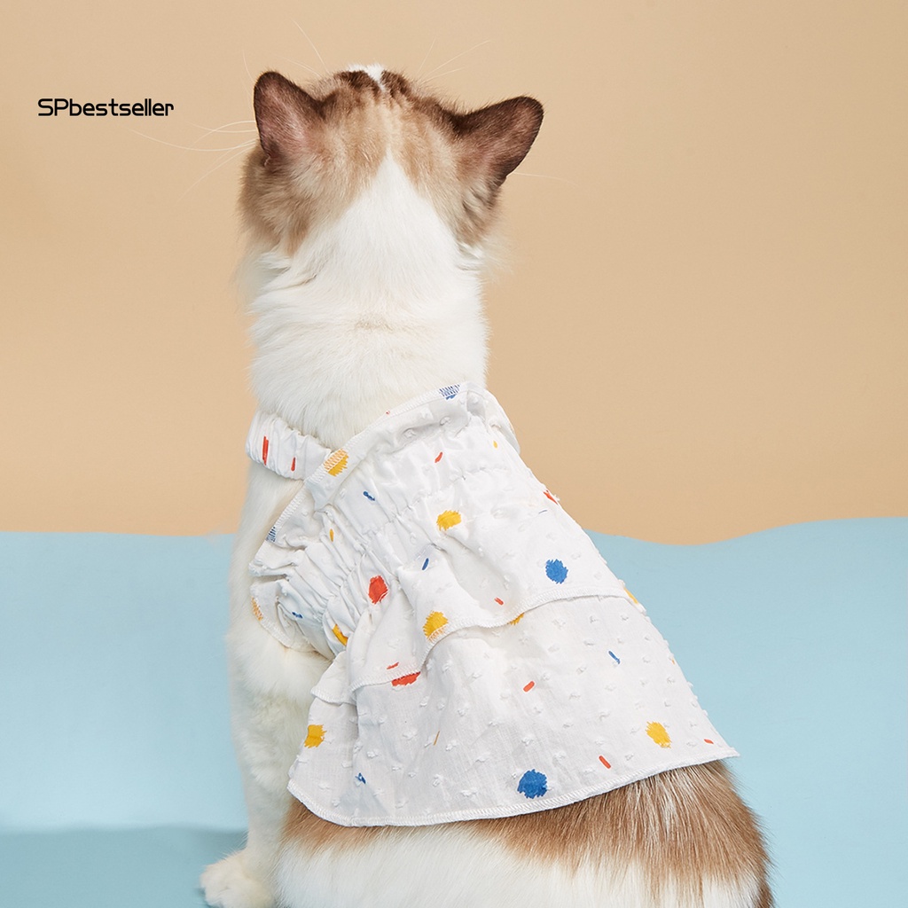 Đầm Công Chúa Mùa Hè Thoáng Khí Khâu Tinh Tế Cho Thú Cưng SPbestsellkr