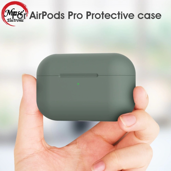 Vỏ Bảo Vệ Hộp Sạc Tai Nghe Bluetooth Không Dây Airpods Pro Bằng Silicon Thời Trang