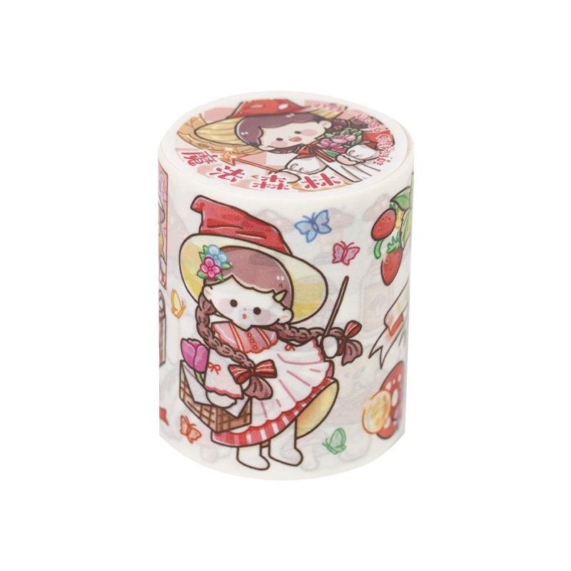 Cuộn Băng Keo Giấy Dầu Và Giấy Dán Cơ Bản Họa Tiết Nhân Vật Hoạt Hình Dễ Thương DIY