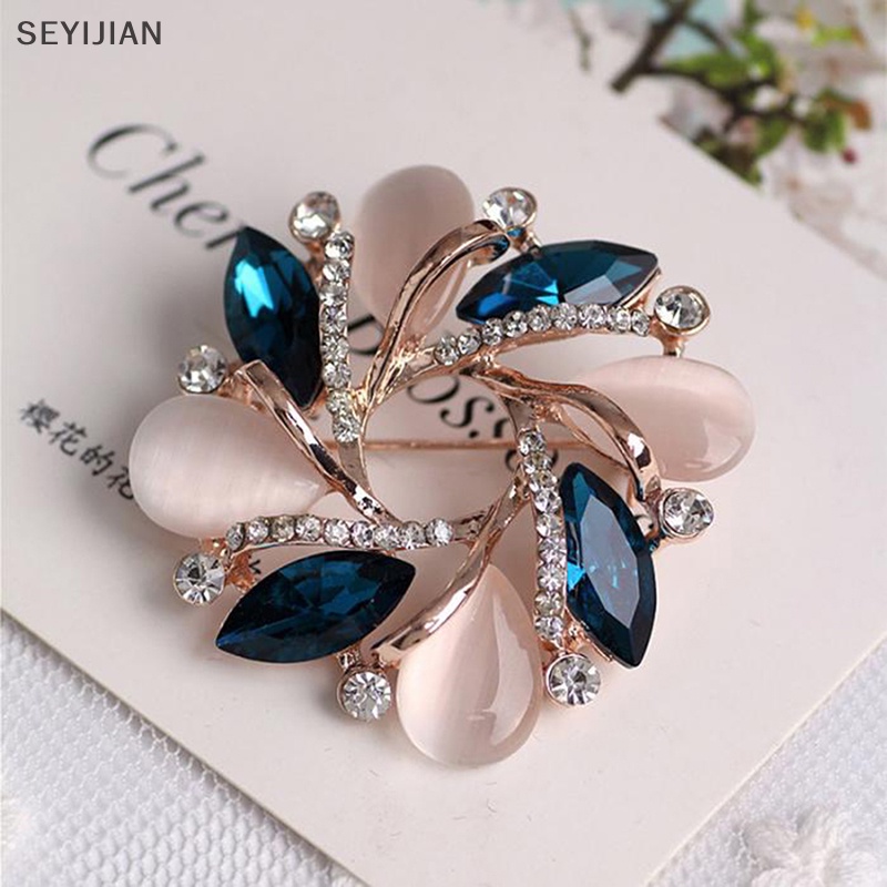1 Trâm Cài Áo Hình Bauhinia Đính Pha Lê Thời Trang Dành Cho Nữ