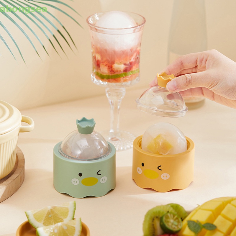 Khuôn Silicon Làm Đá Bi Tròn Dễ Thương Nhanh Chóng Dùng Trong Nhà Bếp